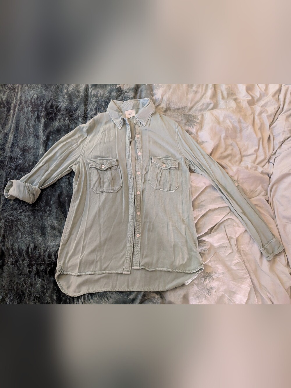 Harper Sage Green Collared Shirt
